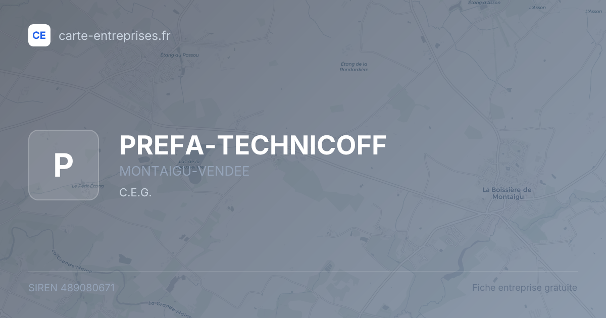 PREFA-TECHNICOFF — 489080671 — fiche entreprise