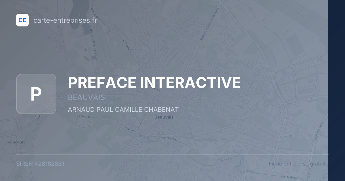 PREFACE INTERACTIVE — 428162861 — fiche entreprise