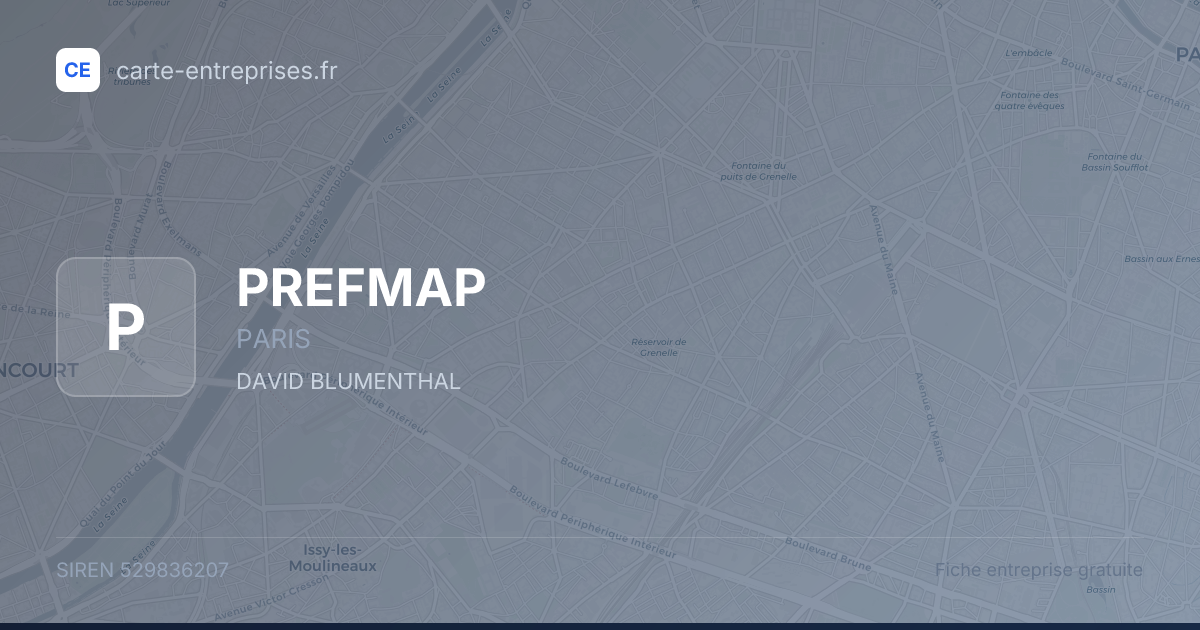 PREFMAP — 529836207 — fiche entreprise