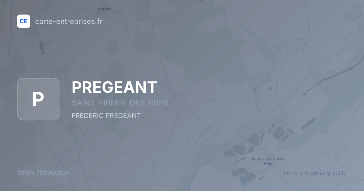 PREGEANT — 790950604 — fiche entreprise