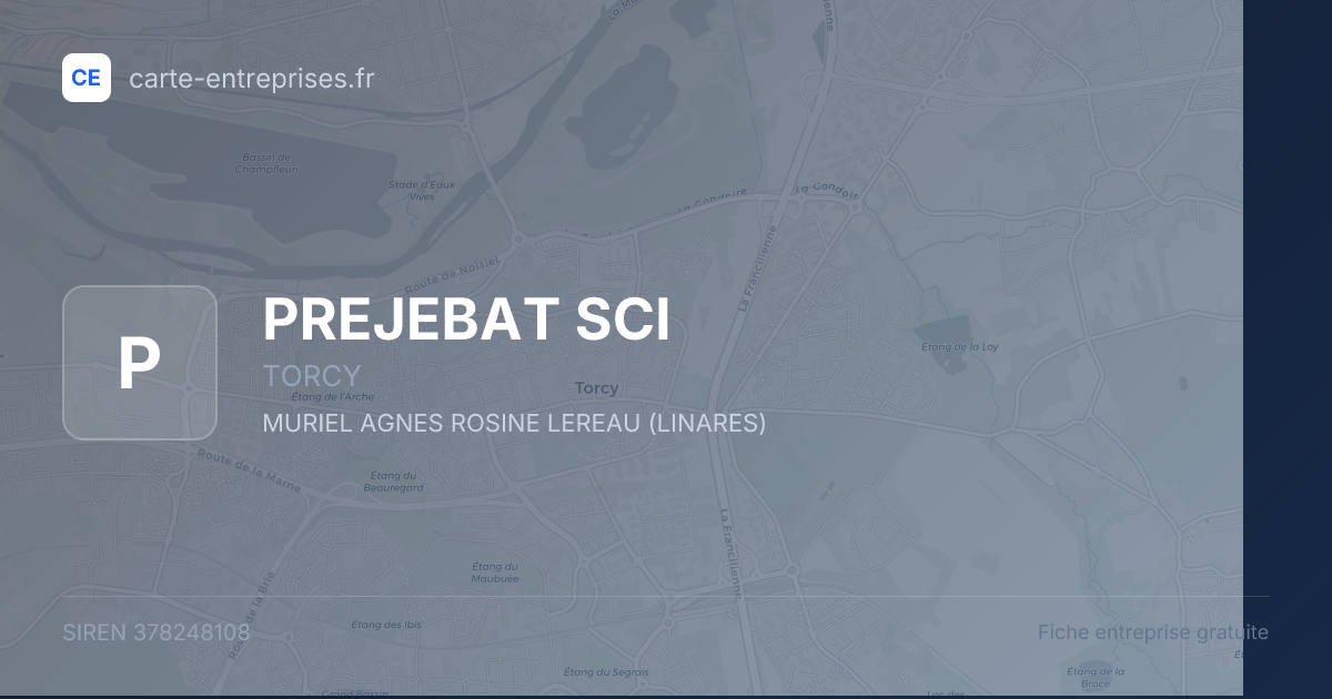 PREJEBAT SCI — 378248108 — fiche entreprise