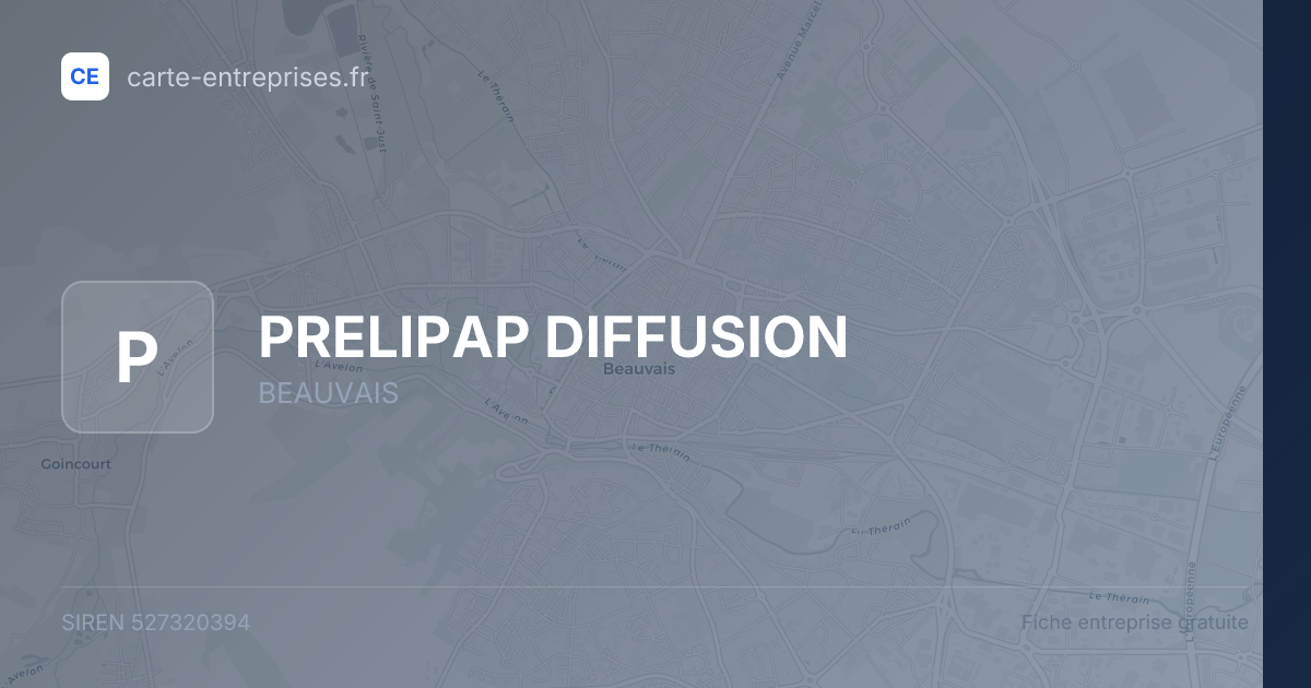 PRELIPAP DIFFUSION — 527320394 — fiche entreprise