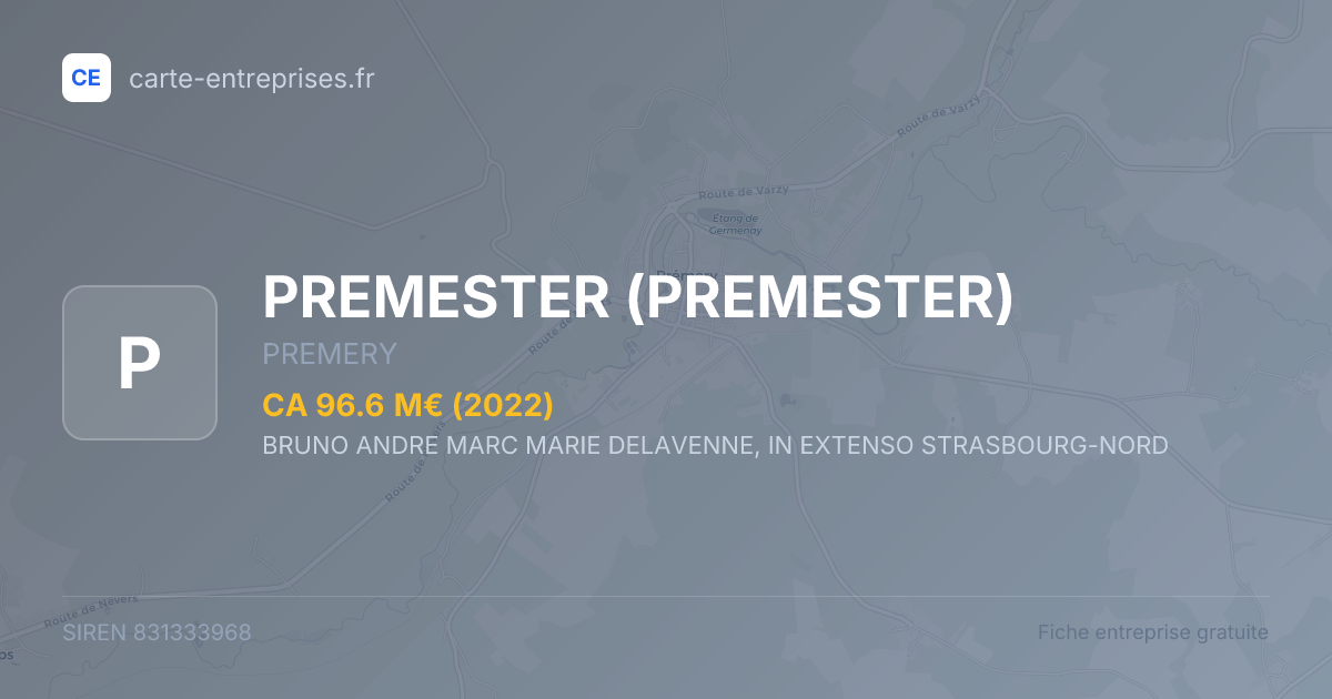 PREMESTER — 831333968 — fiche entreprise