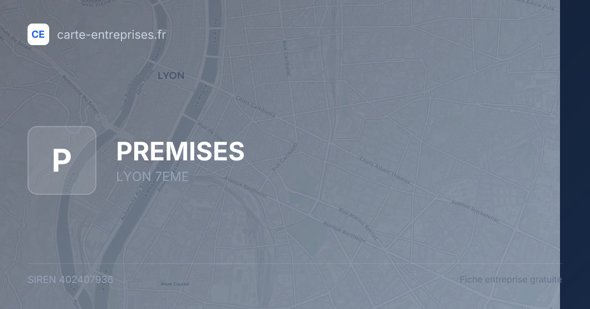 PREMISES — 402407936 — fiche entreprise