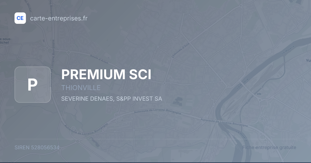 PREMIUM SCI — 528056534 — fiche entreprise