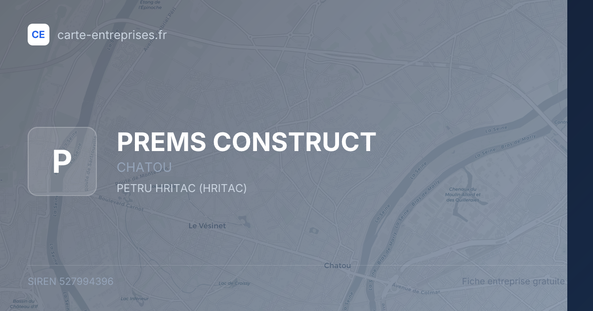 PREMS CONSTRUCT — 527994396 — fiche entreprise