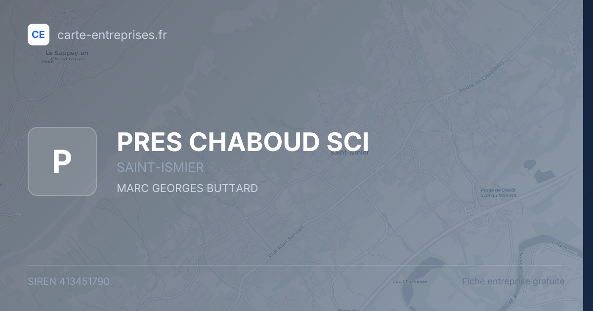 PRES CHABOUD SCI — 413451790 — fiche entreprise