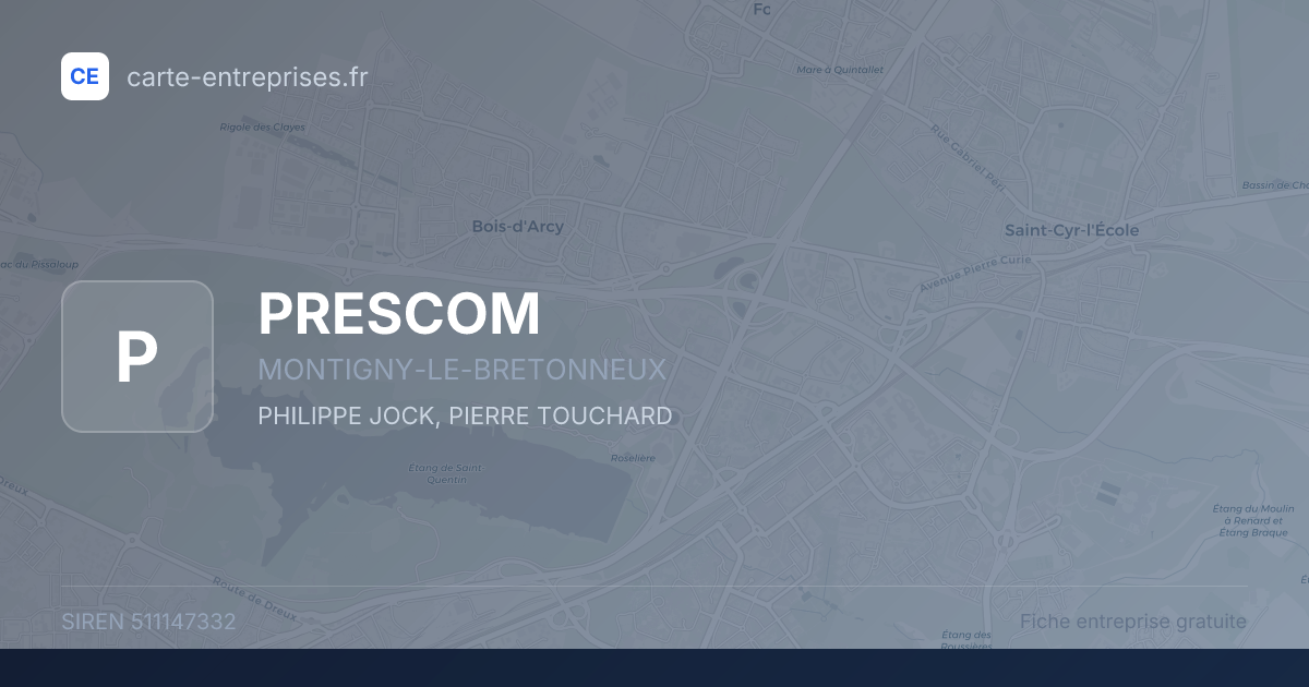 PRESCOM — 511147332 — fiche entreprise