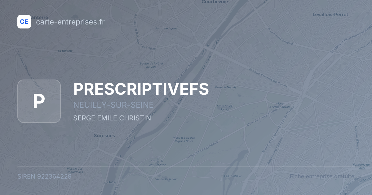 PRESCRIPTIVEFS — 922364229 — fiche entreprise