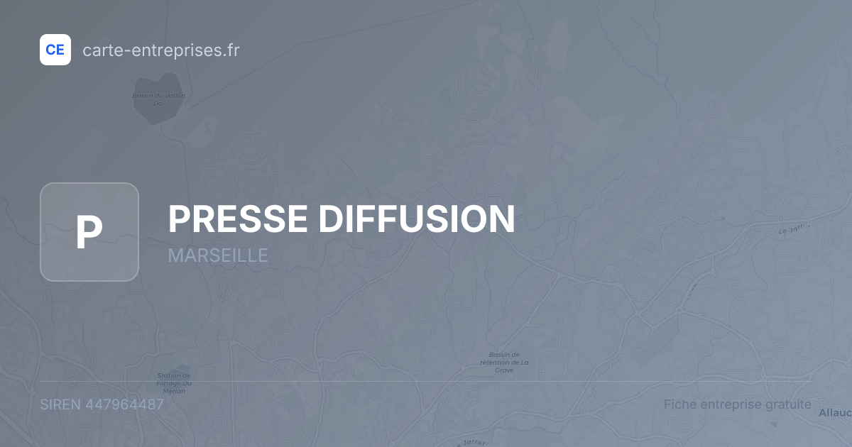 PRESSE DIFFUSION — 447964487 — fiche entreprise