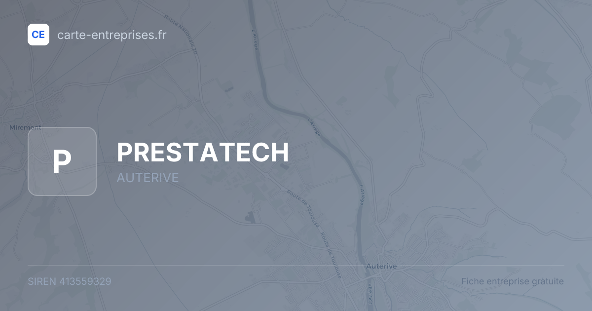 PRESTATECH — 413559329 — fiche entreprise