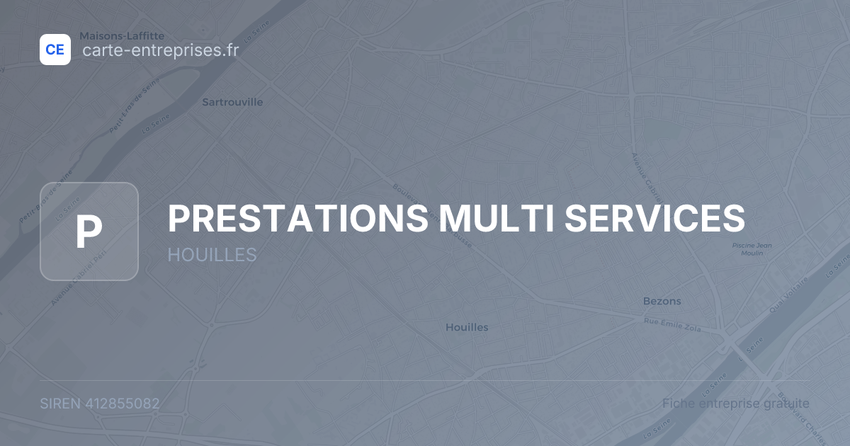 PRESTATIONS  MULTI SERVICES — 412855082 — fiche entreprise