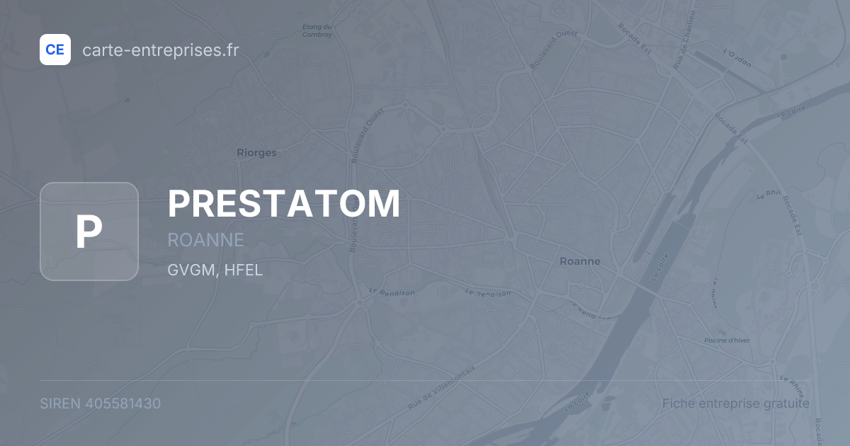 PRESTATOM — 405581430 — fiche entreprise