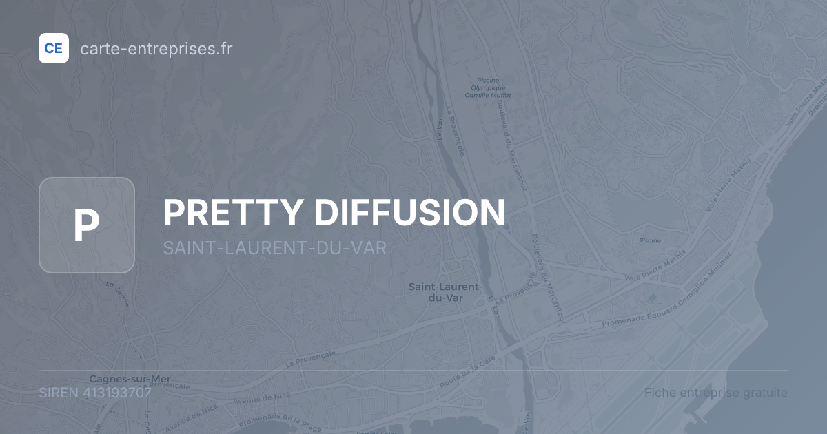PRETTY DIFFUSION — 413193707 — fiche entreprise