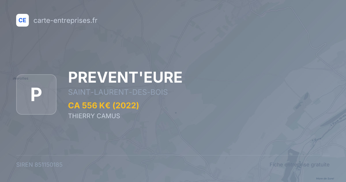 PREVENT'EURE — 851150185 — fiche entreprise