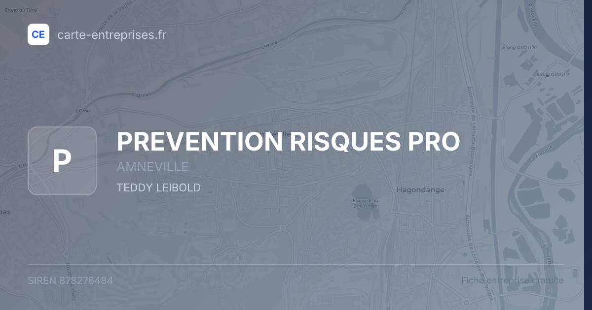 PREVENTION RISQUES PRO — 878276484 — fiche entreprise