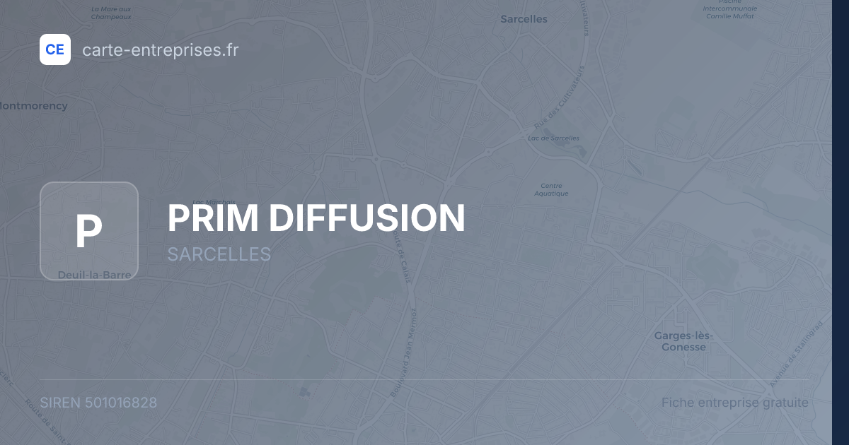 PRIM DIFFUSION — 501016828 — fiche entreprise