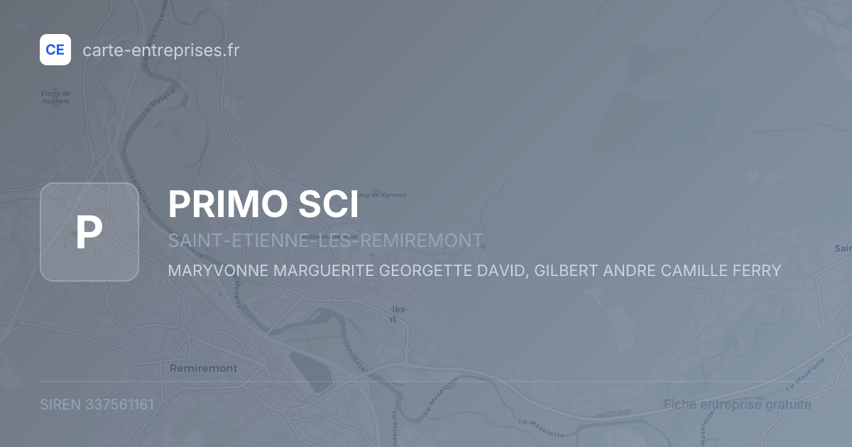 PRIMO SCI — 337561161 — fiche entreprise