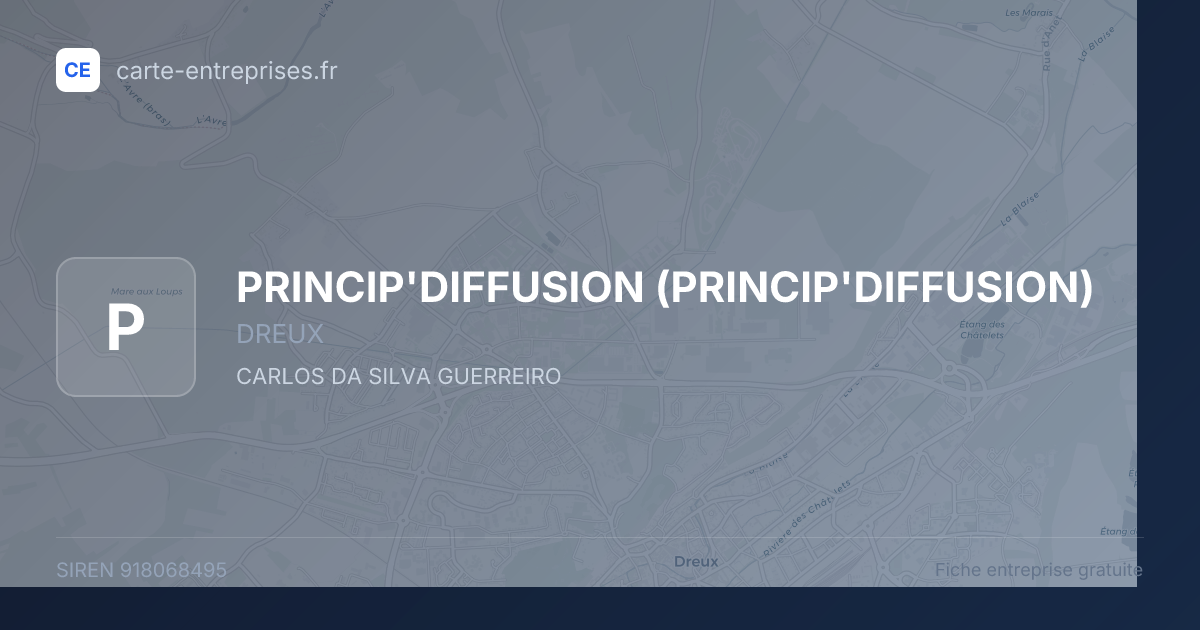 PRINCIP'DIFFUSION — 918068495 — fiche entreprise