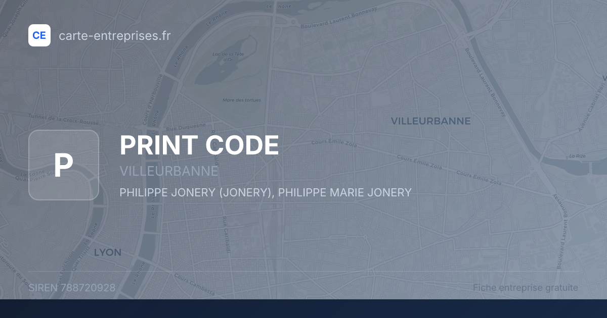 PRINT CODE — 788720928 — fiche entreprise