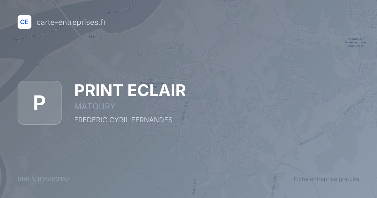 PRINT ECLAIR — 818883167 — fiche entreprise