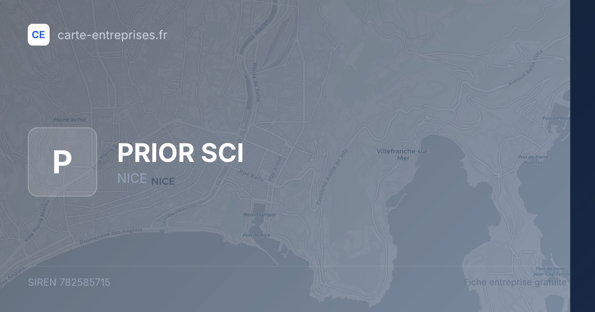 PRIOR SCI — 782585715 — fiche entreprise