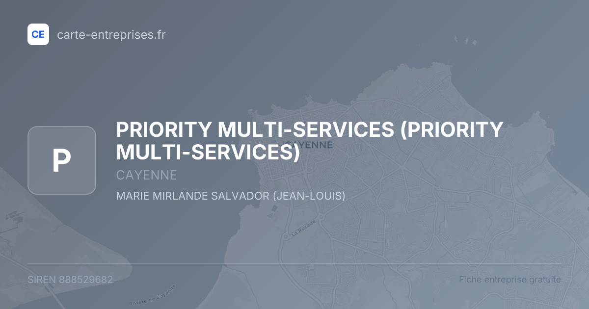 PRIORITY MULTI-SERVICES — 888529682 — fiche entreprise