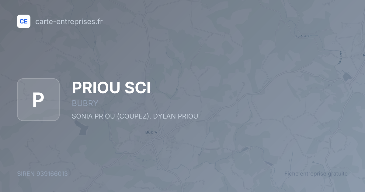 PRIOU SCI — 939166013 — fiche entreprise