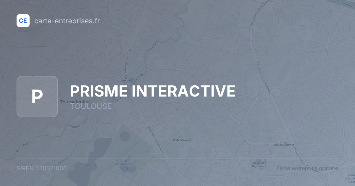 PRISME INTERACTIVE — 520371006 — fiche entreprise