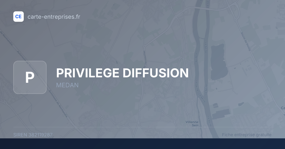 PRIVILEGE DIFFUSION — 382119287 — fiche entreprise