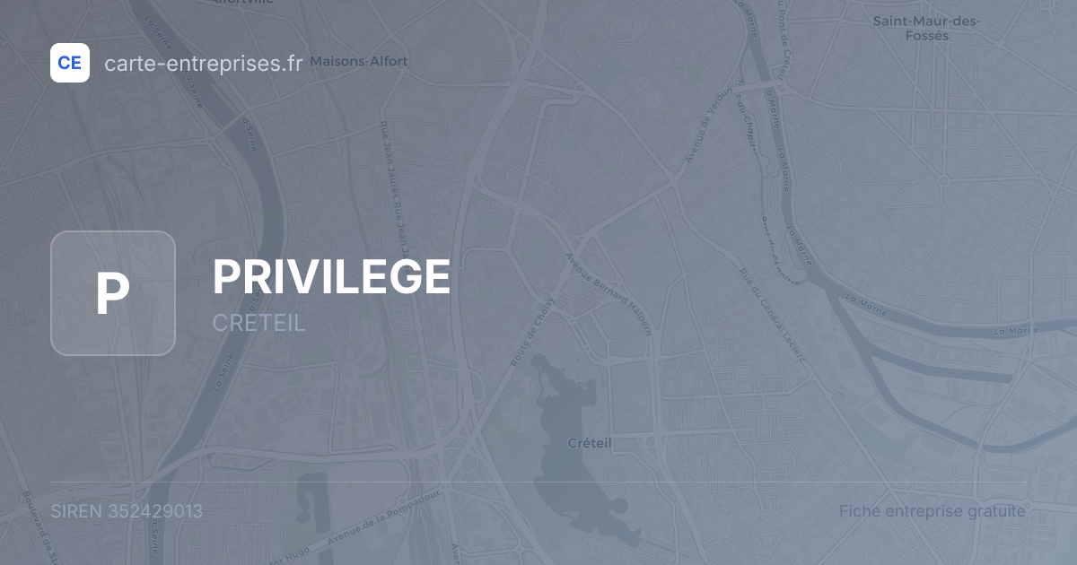 PRIVILEGE — 352429013 — fiche entreprise