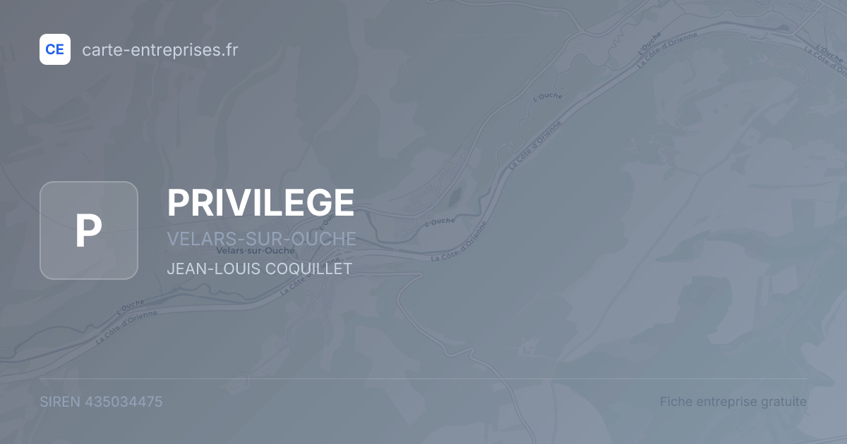 PRIVILEGE — 435034475 — fiche entreprise