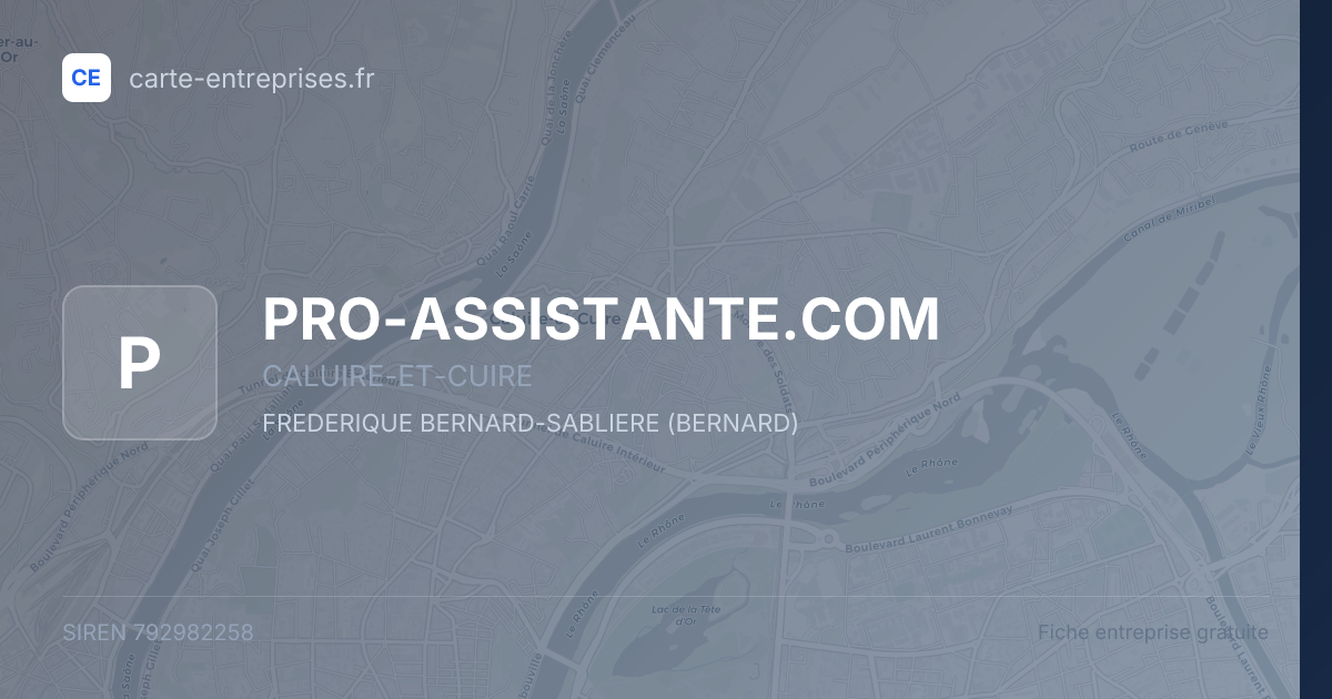 PRO-ASSISTANTE.COM — 792982258 — fiche entreprise