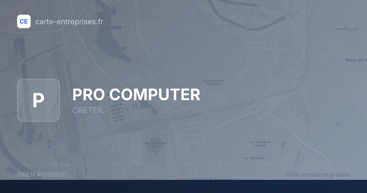 PRO COMPUTER — 413985011 — fiche entreprise