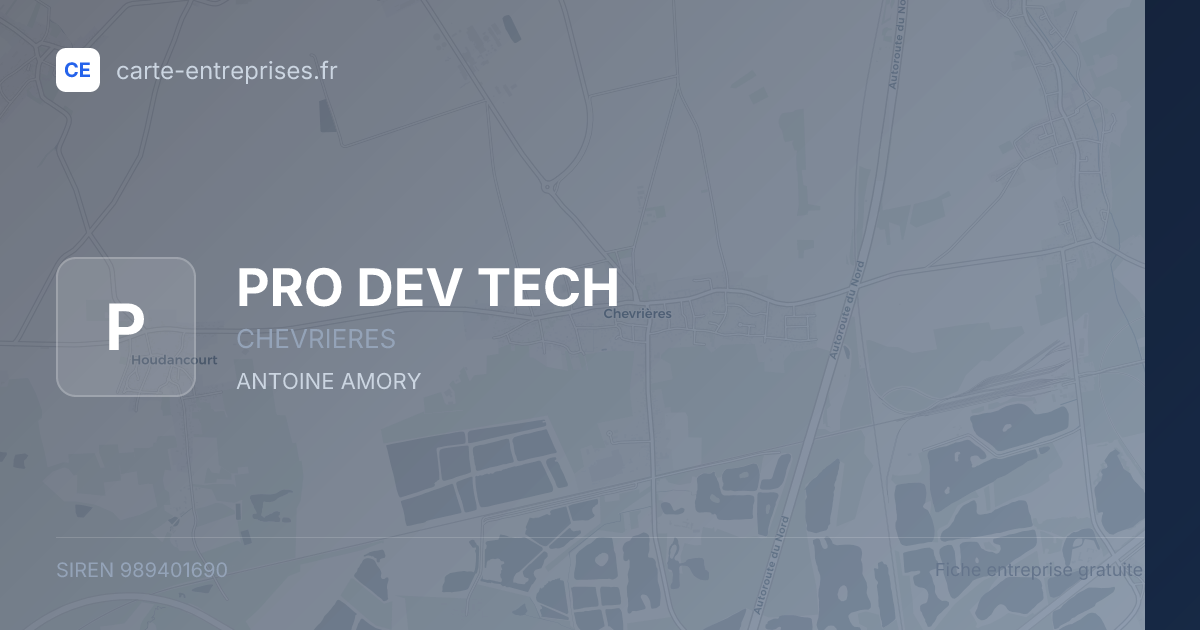PRO DEV TECH — 989401690 — fiche entreprise