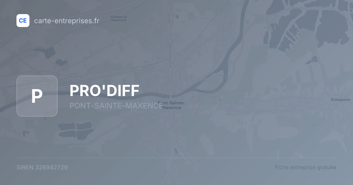 PRO'DIFF — 326942729 — fiche entreprise