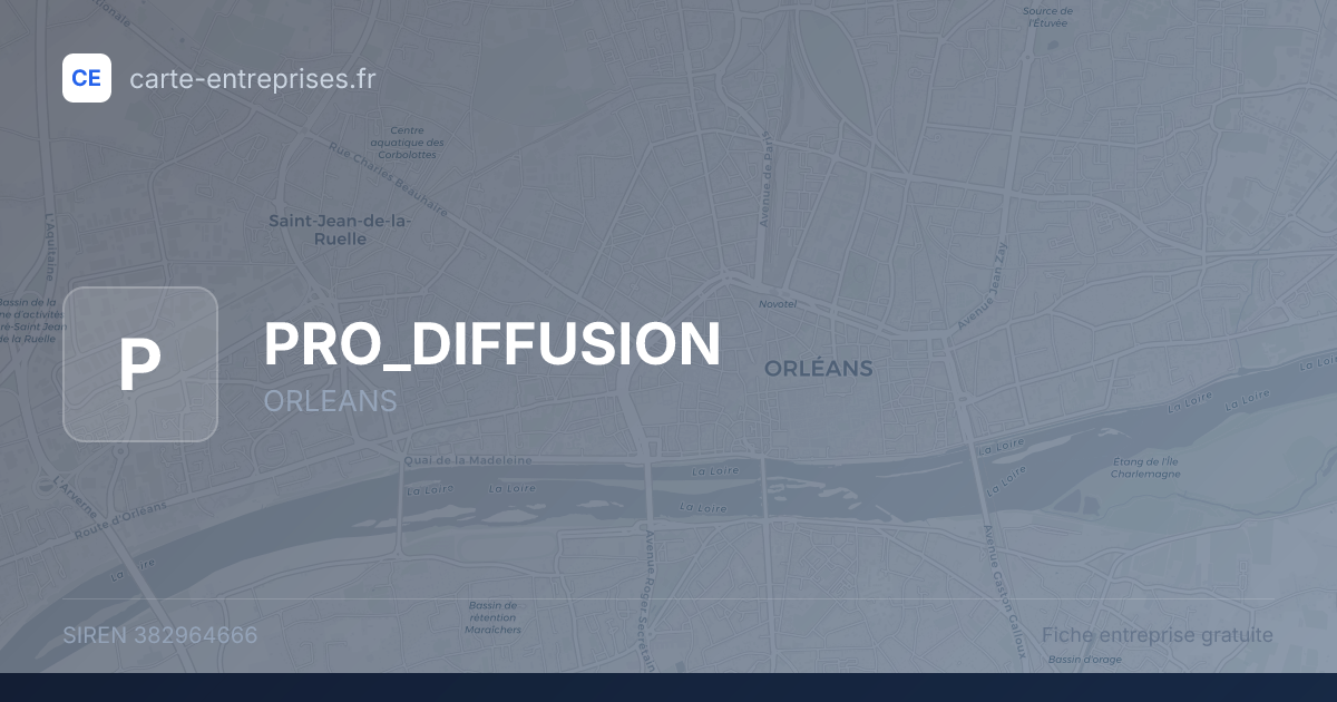 PRO_DIFFUSION — 382964666 — fiche entreprise