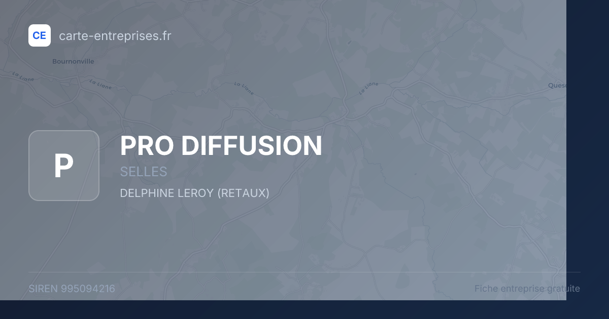 PRO DIFFUSION — 995094216 — fiche entreprise