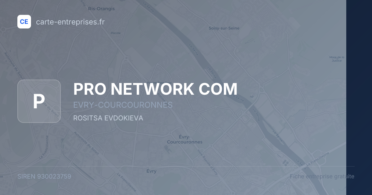 PRO NETWORK COM — 930023759 — fiche entreprise