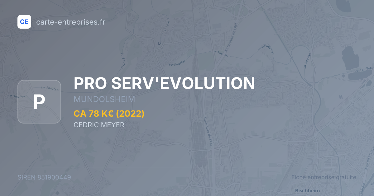 PRO SERV'EVOLUTION — 851900449 — fiche entreprise