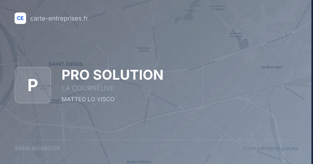 PRO SOLUTION — 850680026 — fiche entreprise