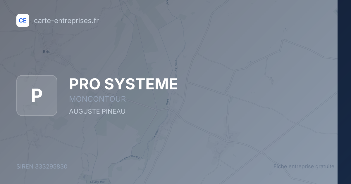 PRO SYSTEME — 333295830 — fiche entreprise