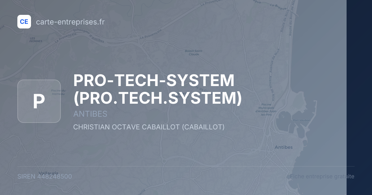 PRO-TECH-SYSTEM (PRO.TECH.SYSTEM) — 448248500 — fiche entreprise