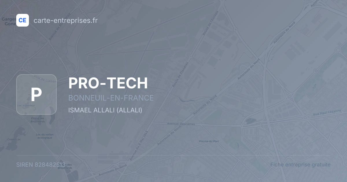 PRO-TECH — 828482513 — fiche entreprise
