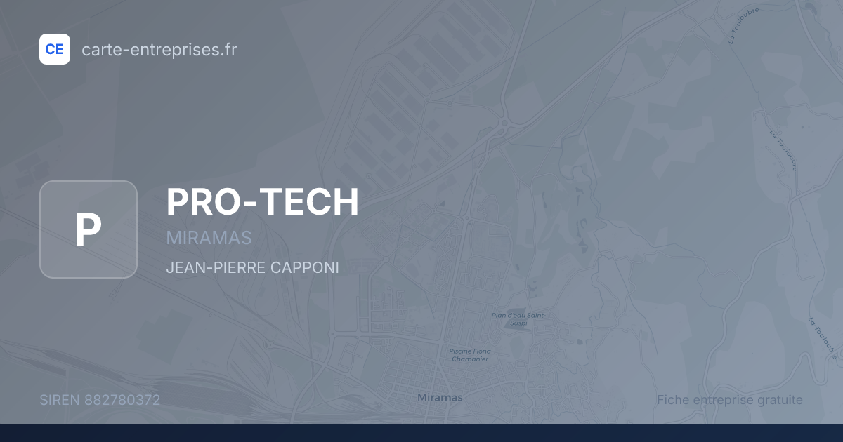 PRO-TECH — 882780372 — fiche entreprise