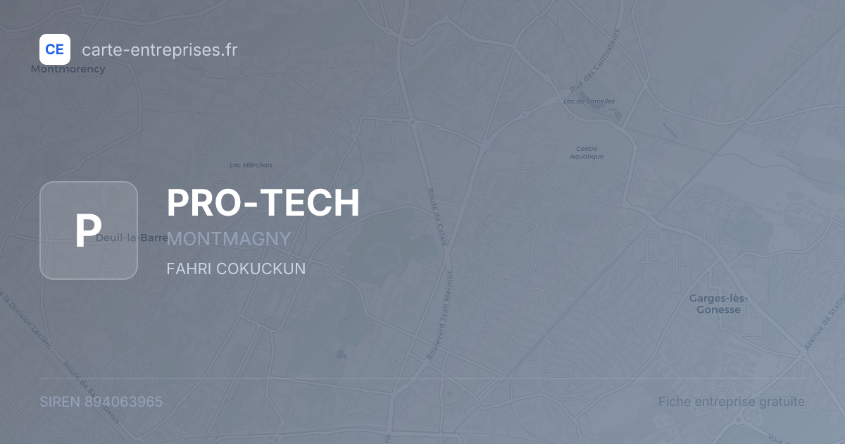 PRO-TECH — 894063965 — fiche entreprise