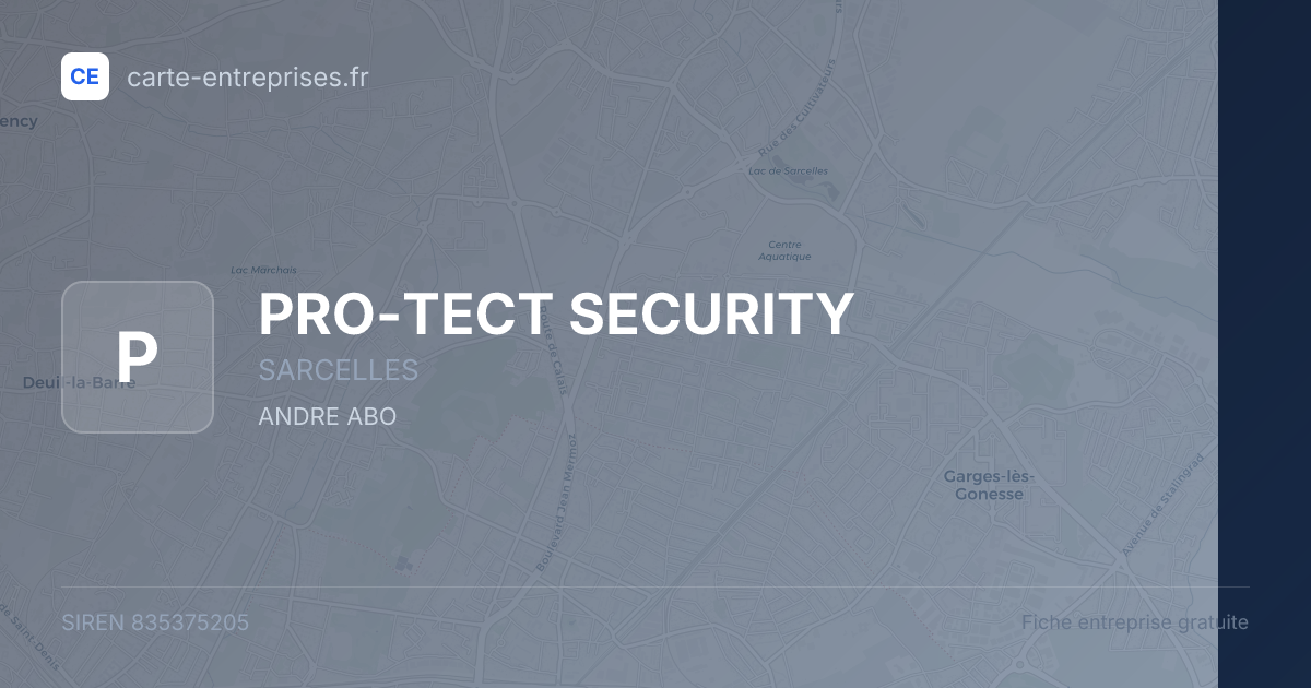 PRO-TECT SECURITY — 835375205 — fiche entreprise