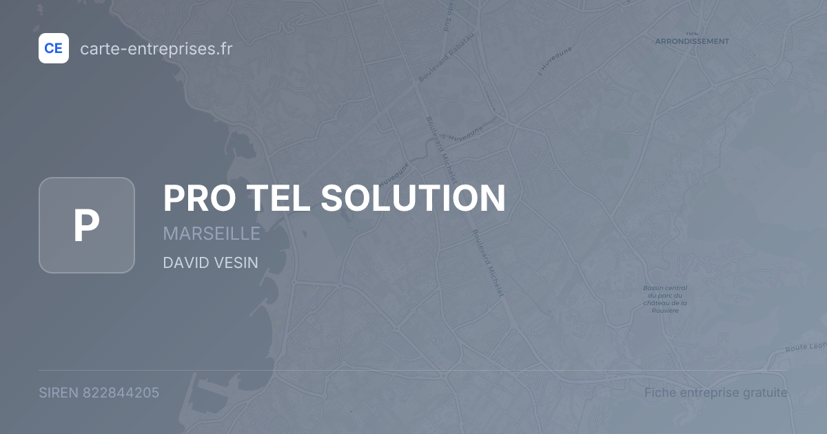 PRO TEL SOLUTION — 822844205 — fiche entreprise