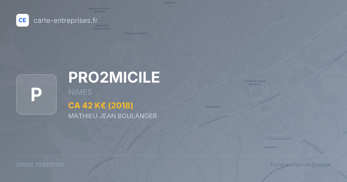 PRO2MICILE — 793816190 — fiche entreprise