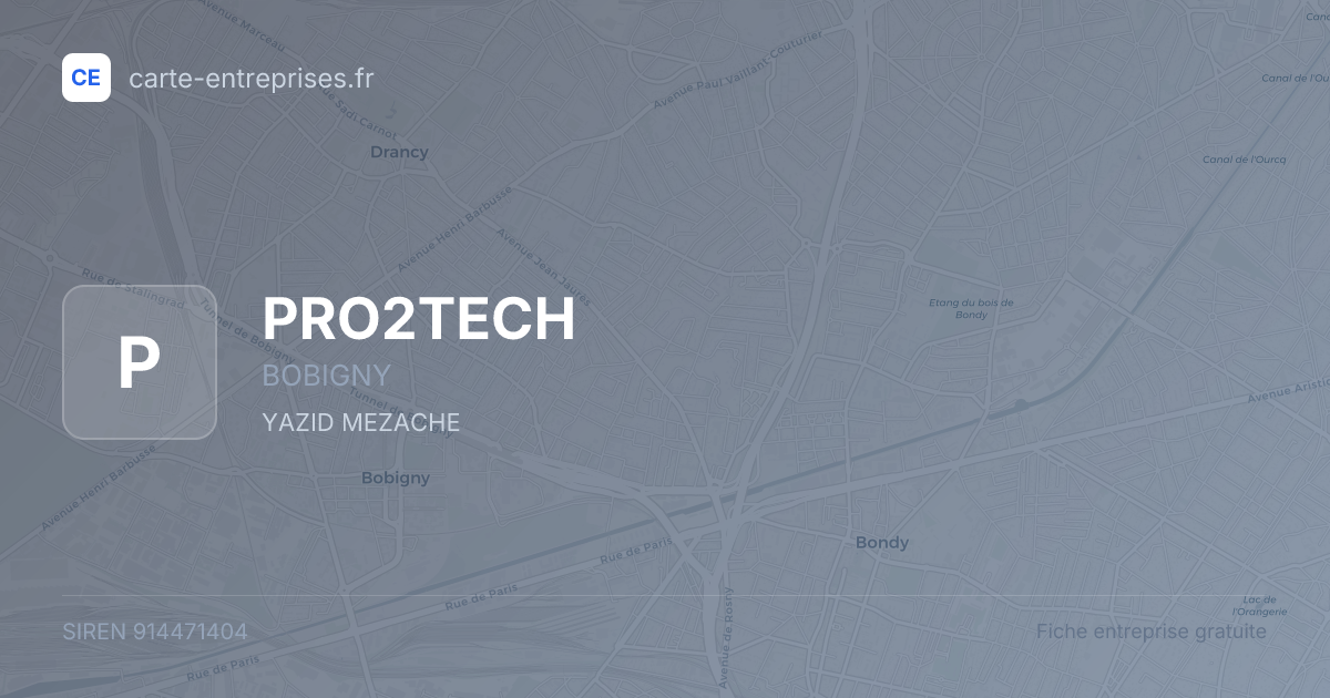 PRO2TECH — 914471404 — fiche entreprise